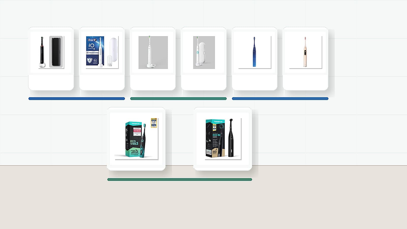 德国 50 欧左右电动牙刷对比：Oclean、happybrush、Oral-B、Philips 怎么选？