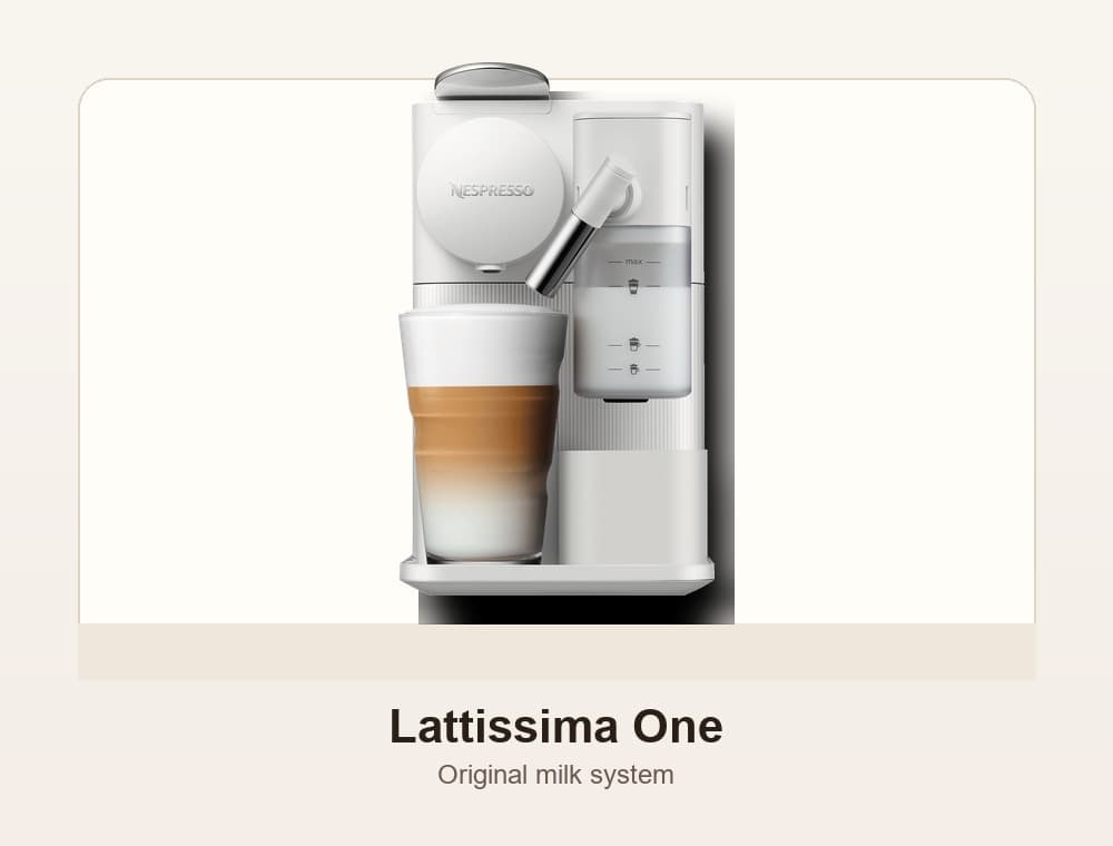 De'Longhi Nespresso Lattissima One EN510.W 白色胶囊咖啡机