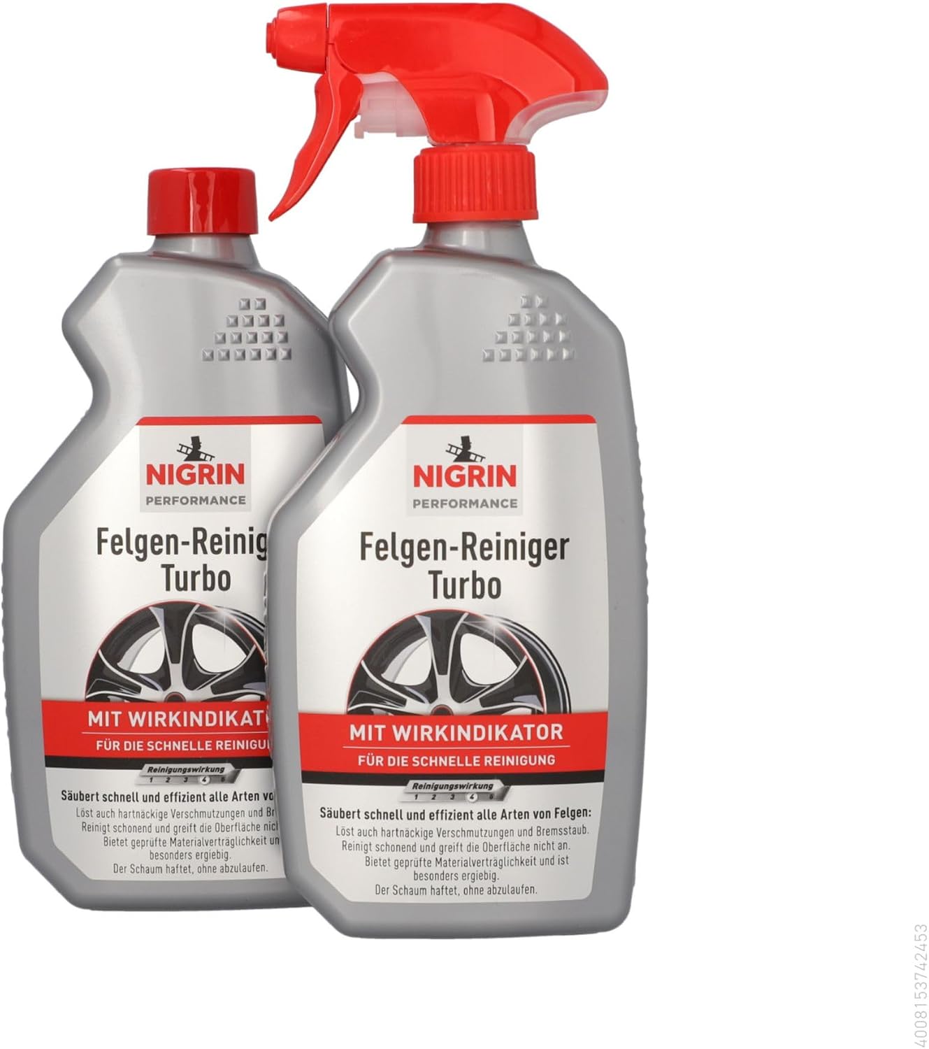 Amazon：NIGRIN轮毂清洁剂2×500 ml订阅购8.99 EUR，UVP 12.99 EUR