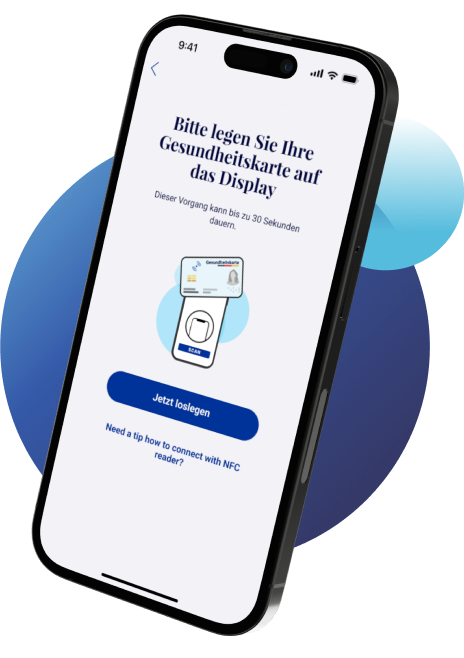 Offizielles apo.com App Motiv zum Auslesen der Gesundheitskarte