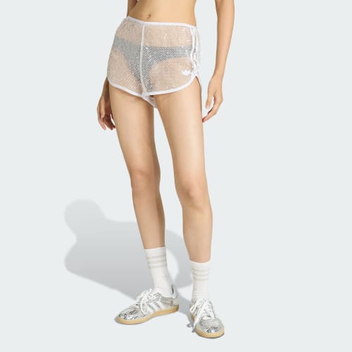 Graue adidas Sunset Rhythms 2-in-1 Sparkling Shorts HZ1006