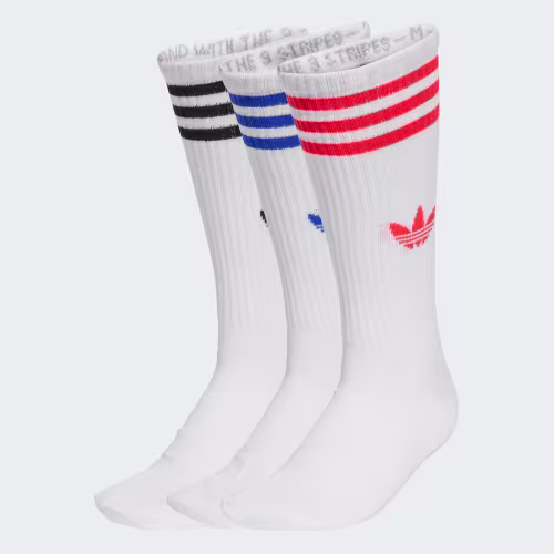 adidas 3-Streifen High Crew Socken, 3 Paar, für 7,95 EUR statt 15 EUR