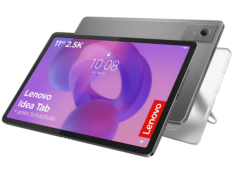 Graues Lenovo Idea Tab 11 mit Schutzhülle