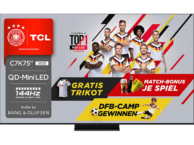 MediaMarkt TCL 75C7K 75英寸 QD-Mini-LED TV