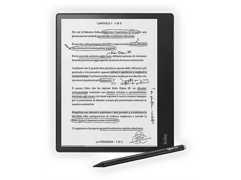 Kobo Elipsa 2E mit 32 GB und Kobo Stylus 2