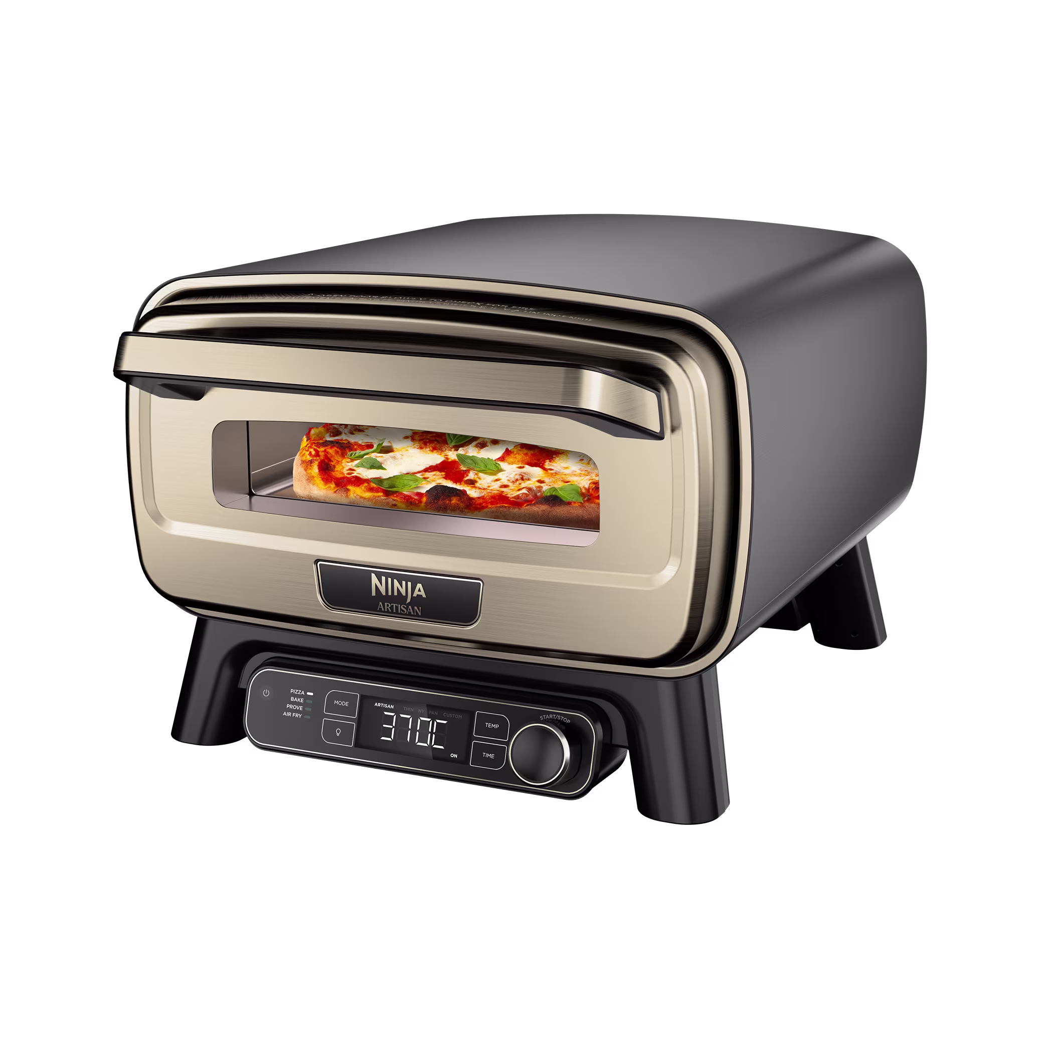 Ninja Artisan Outdoor Elektro-Pizzaofen und Heissluftfritteuse MO201EUBK1