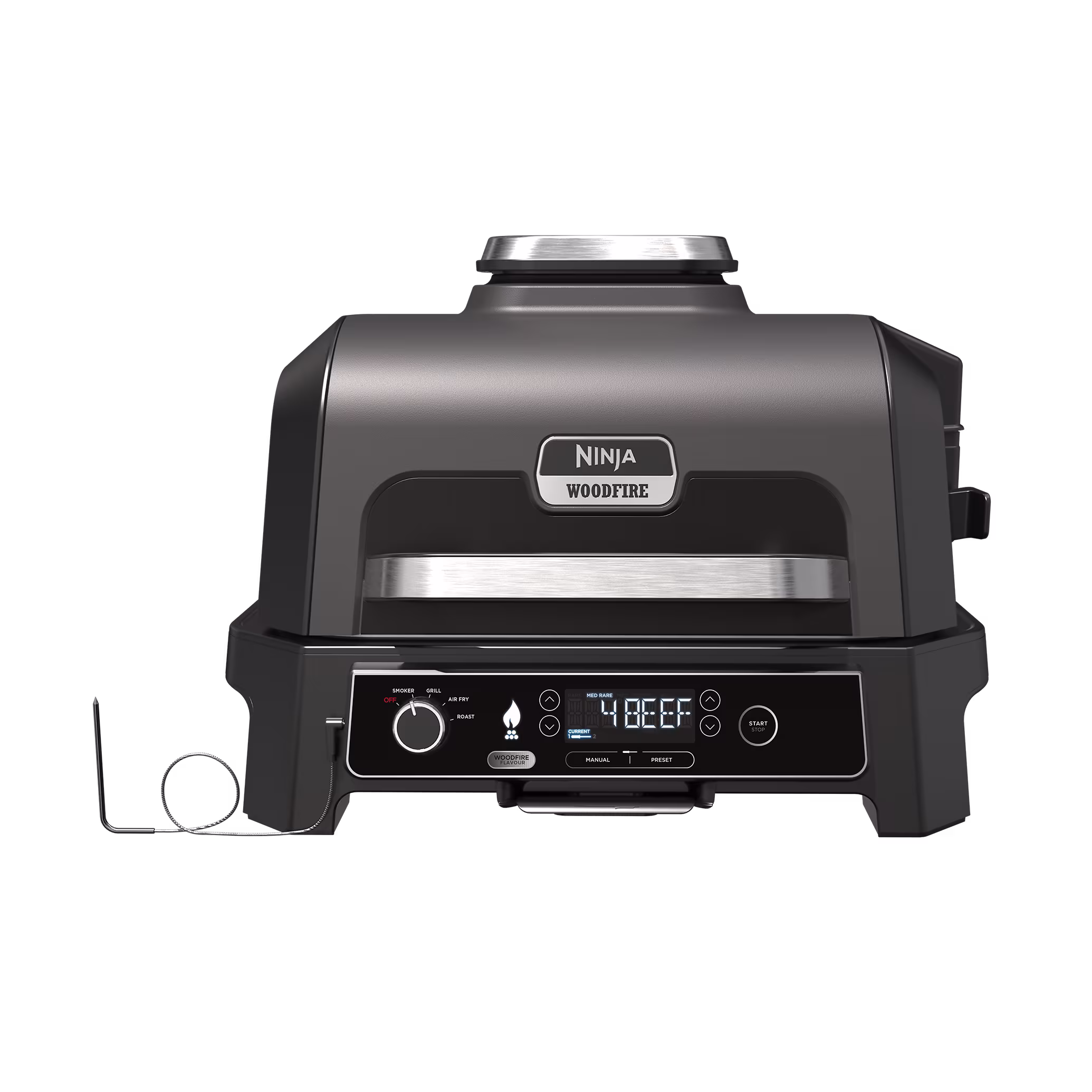 Ninja Woodfire Pro XL Elektrischer Outdoor Grill und Smoker OG850EU