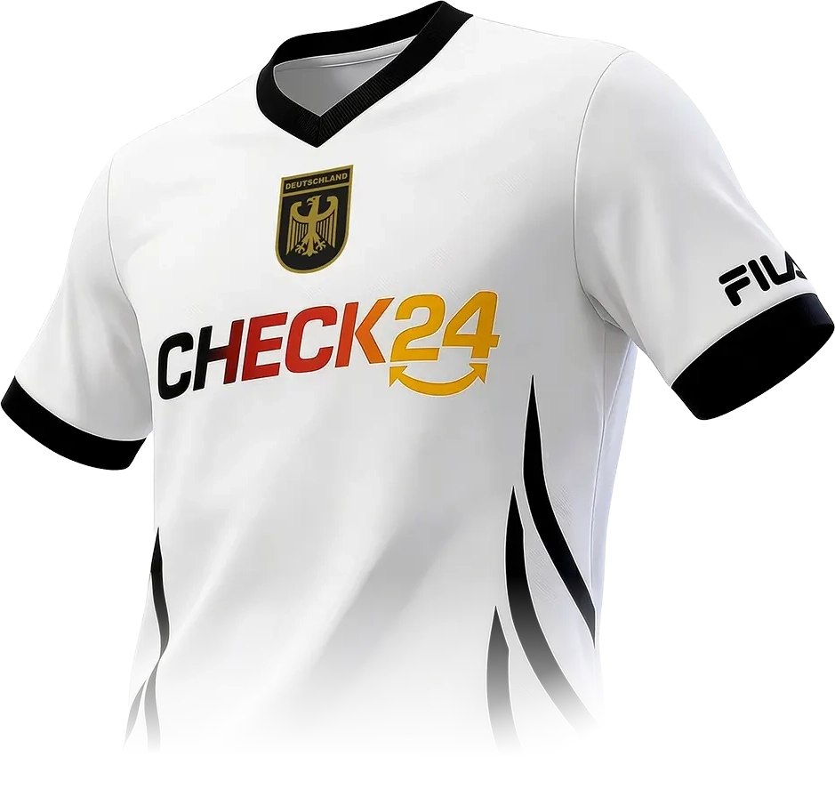 CHECK24 WM Tippspiel 2026 offizielles Trikotmotiv