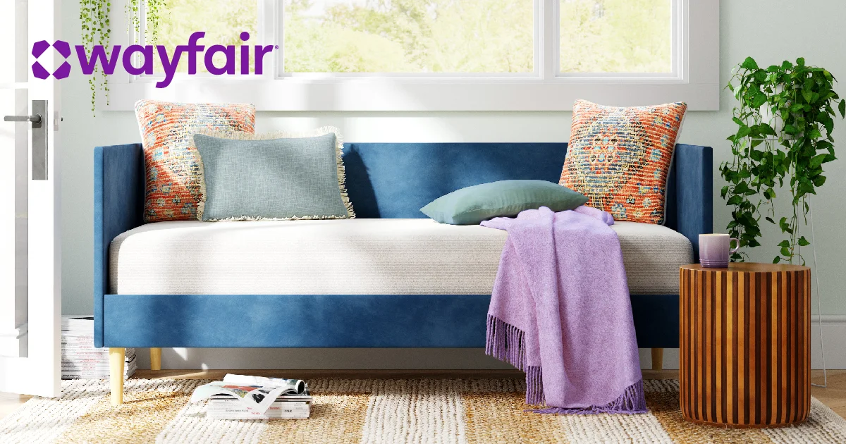 Wayfair 德国官方服务页面使用的家居视觉
