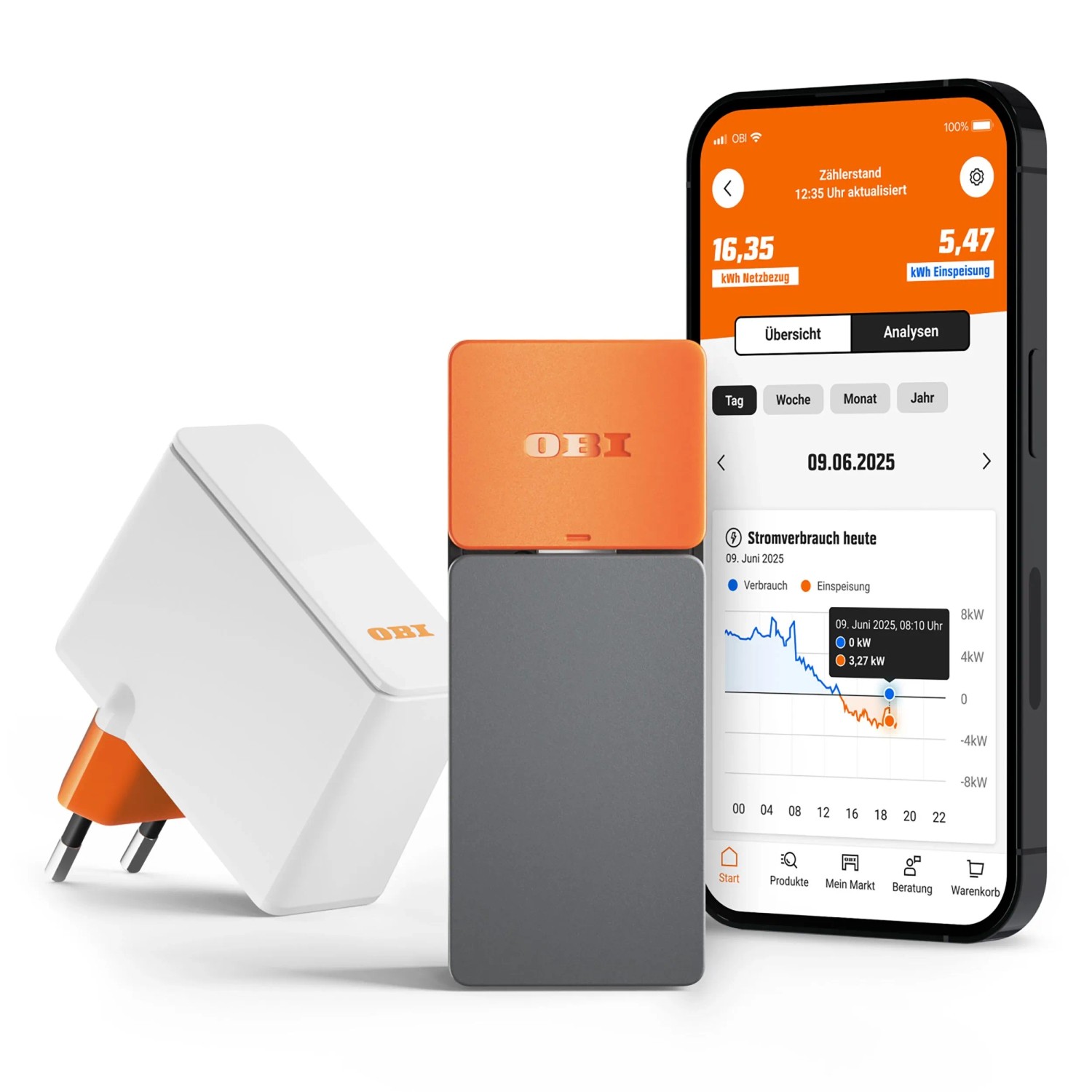 OBI ENERGY TRACKER smarter Stromzaehler-Ausleser
