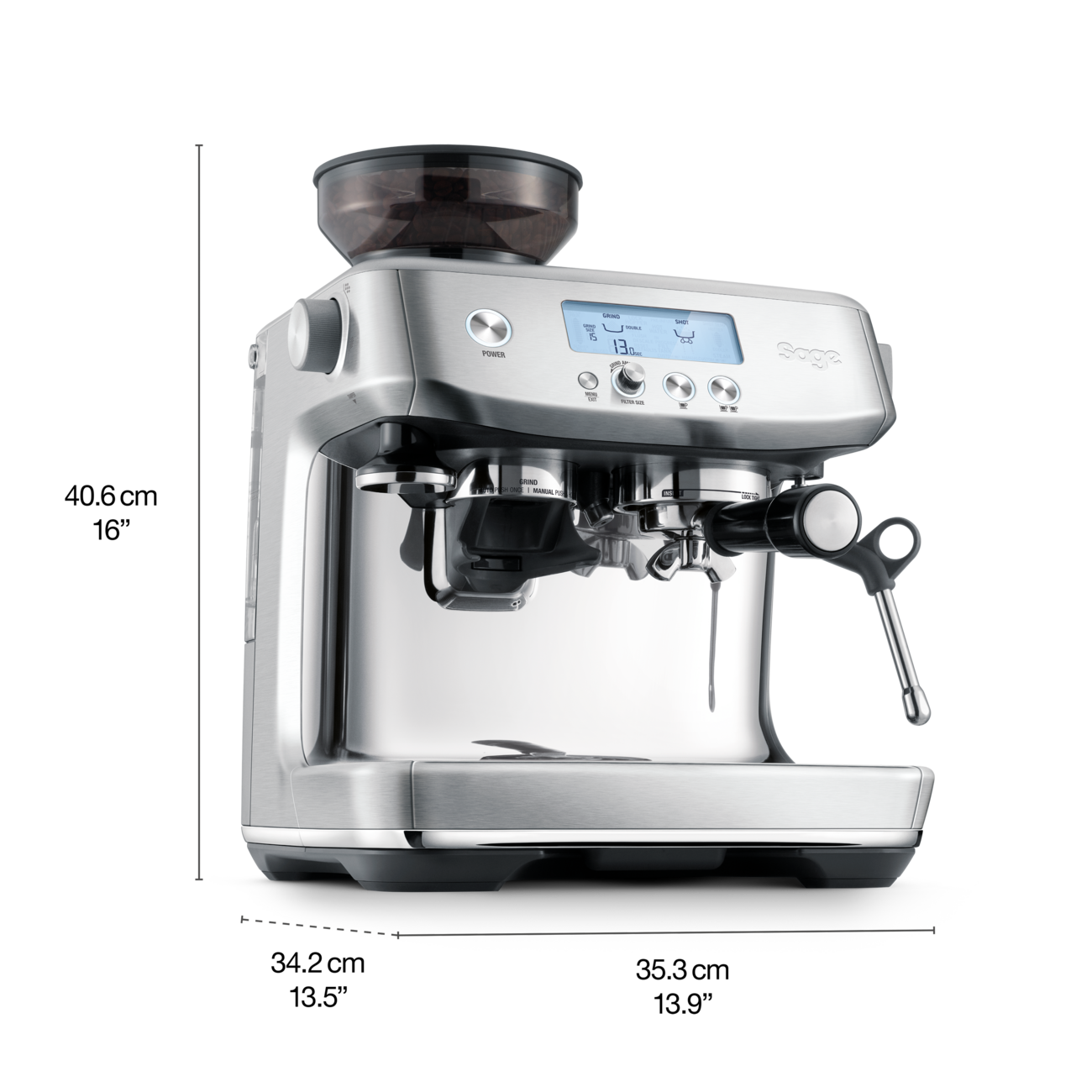 Sage the Barista Pro SES878BSS Espresso Machine