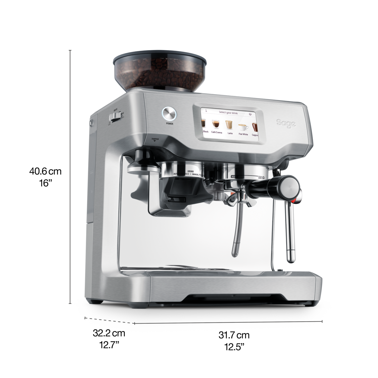 Sage the Barista Touch SES880BSS Espresso Machine