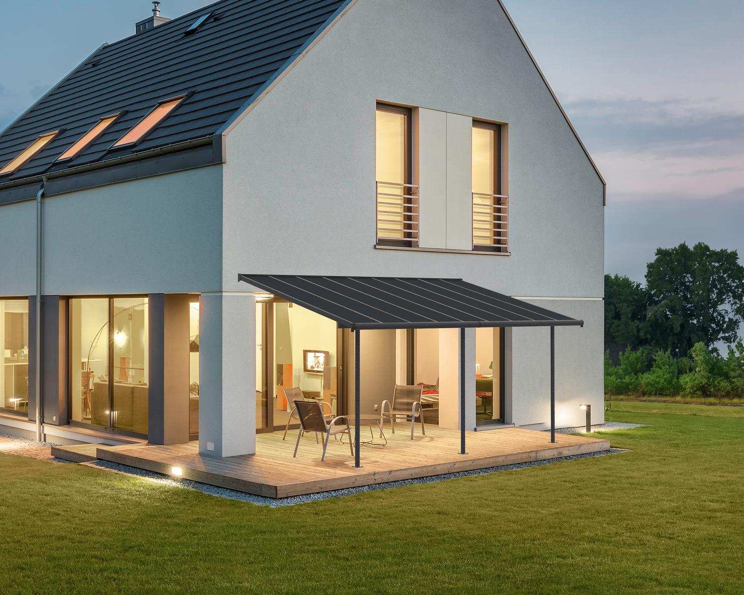 Palram Canopia Capri Terrassendach 555 x 299 cm fuer 951,15 EUR aus der BAUHAUS Aktion