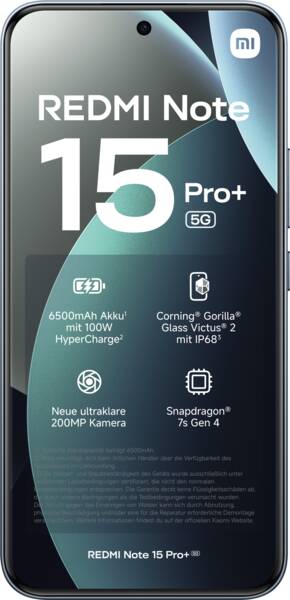 Redmi Note 15 Pro+ 5G 12GB/512GB Glacier Blue EU