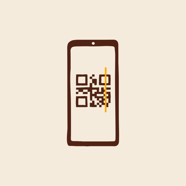 Burger King 德国官方 App Coupon QR 码示意图,手机屏幕显示可扫描代码