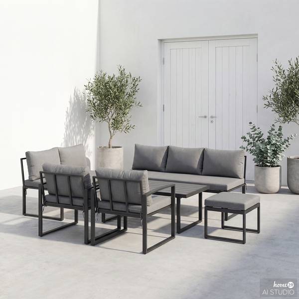 home24 Minto Loungeset 6-teilig