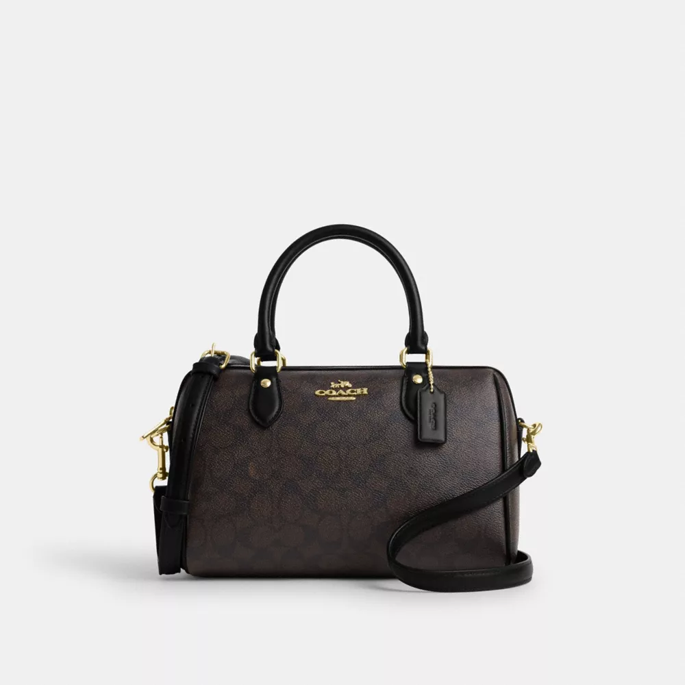Coach Rowan Satchel aus Signature-Canvas