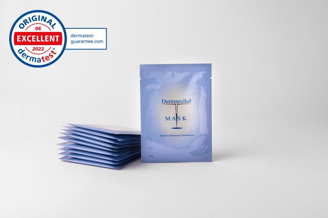 DERMAROLLER MASK als Zehnerpack und einzelne Tuchmaske