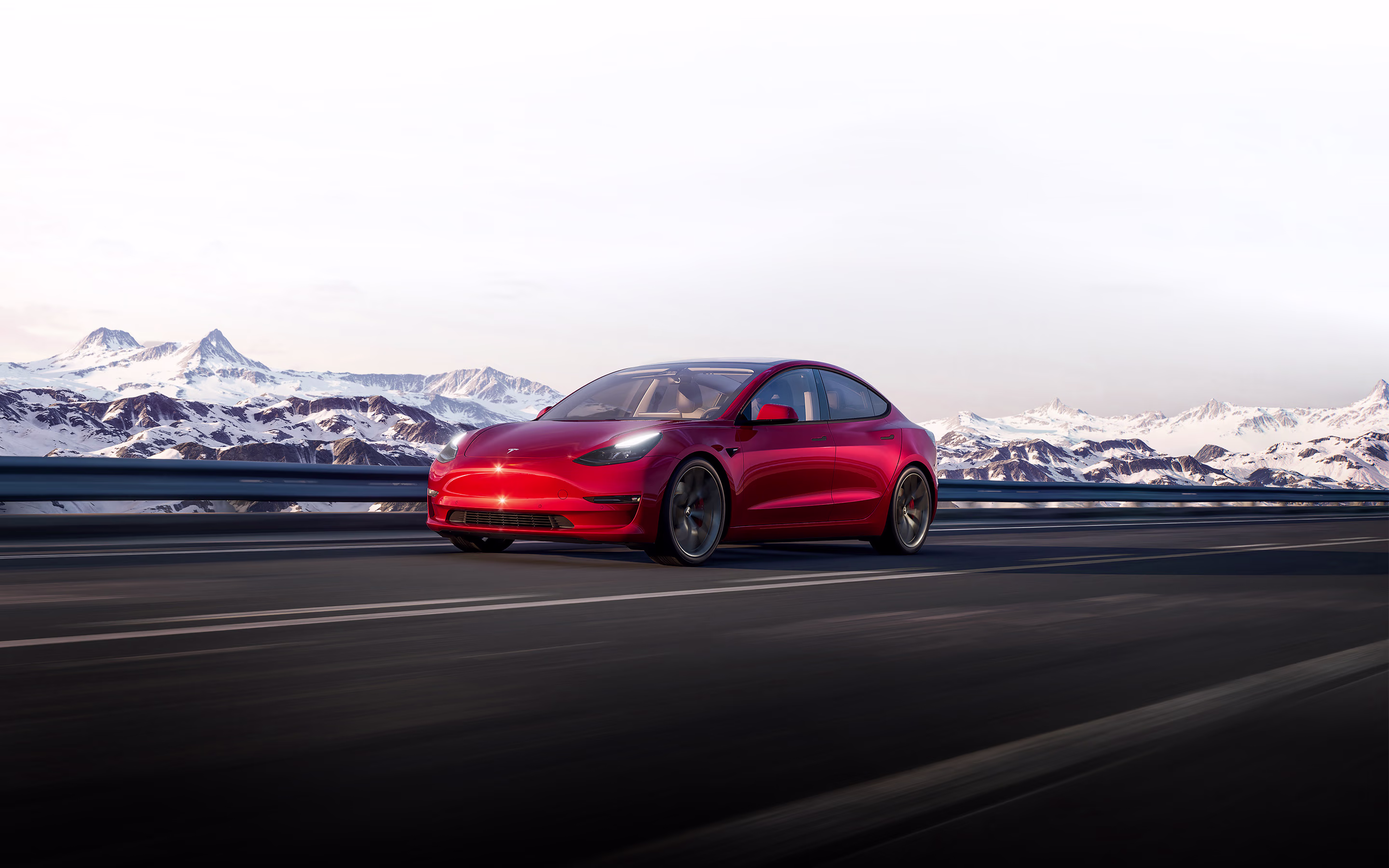 Tesla Model 3 offizielles Fahrzeugbild