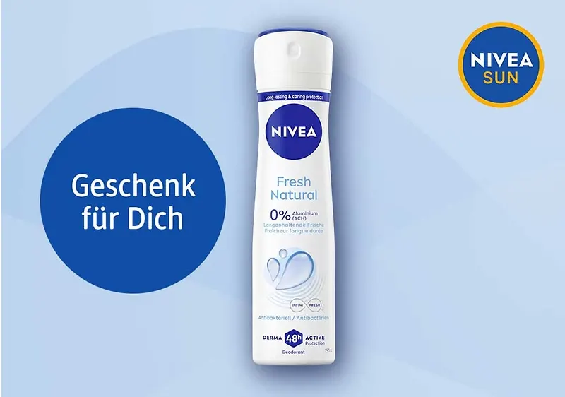 NIVEA Deo Spray gratis beim NIVEA SUN Kauf bei dm