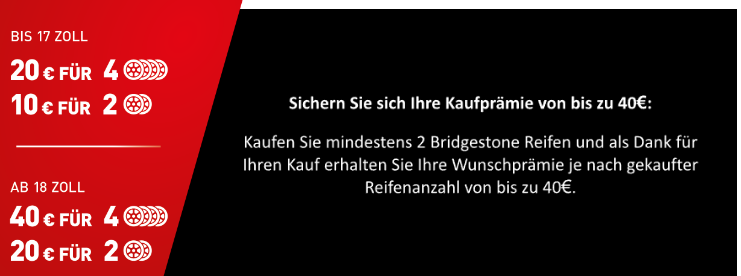 ReifenDirekt Bridgestone DRIVE OUR BEST 奖励活动