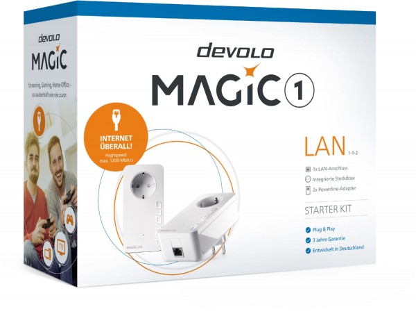 devolo Magic 1 LAN Starter Kit 94.99 EUR,来自 Euronics Cashback 抽奖活动