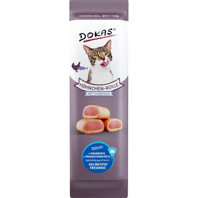 DOKAS Hühnchen-Rolle mit Thunfisch 32 x 10 g
