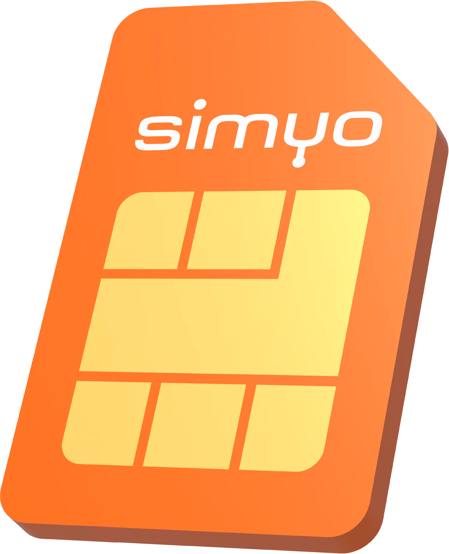 Offizielle simyo SIM-Karten-Grafik