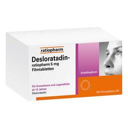Aponeo Desloratadin-ratiopharm 5 mg Filmtabletten 100 St