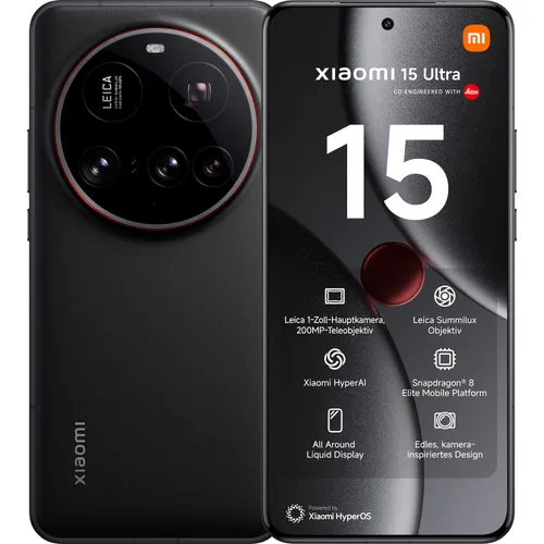 Xiaomi 15 Ultra 16GB/512GB Black EU MZB0JHAEU