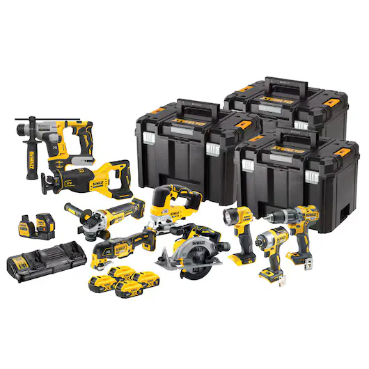 DeWalt DCK1012P4T-QW 10-teiliges Akku-Kombiset