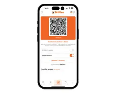 Müller App 数字客户卡