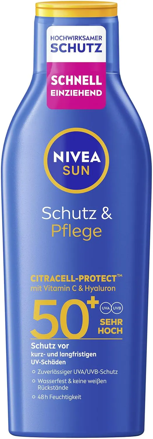 NIVEA SUN Schutz & Pflege LSF 50+ Amazon Produktbild