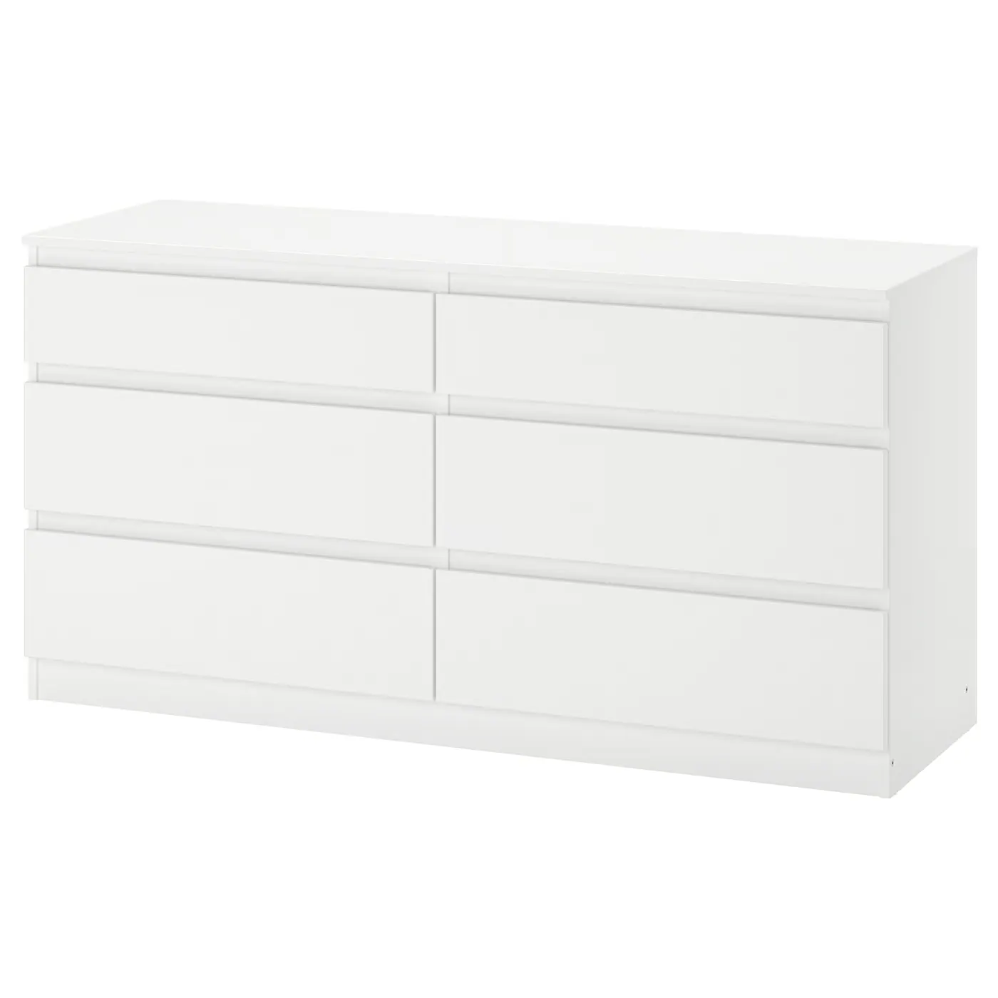 IKEA KULLEN weisse Kommode mit sechs Schubladen