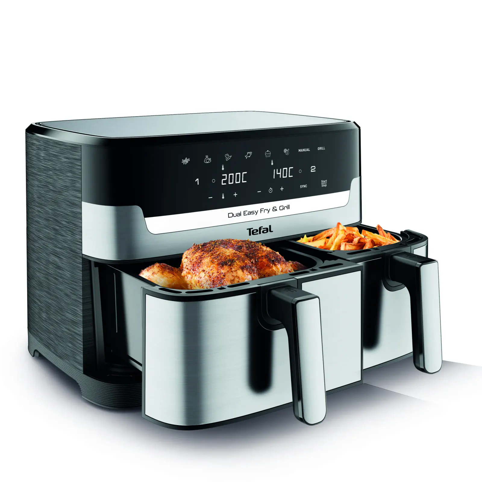 Tefal EY905D Dual Easy Fry and Grill Airfryer