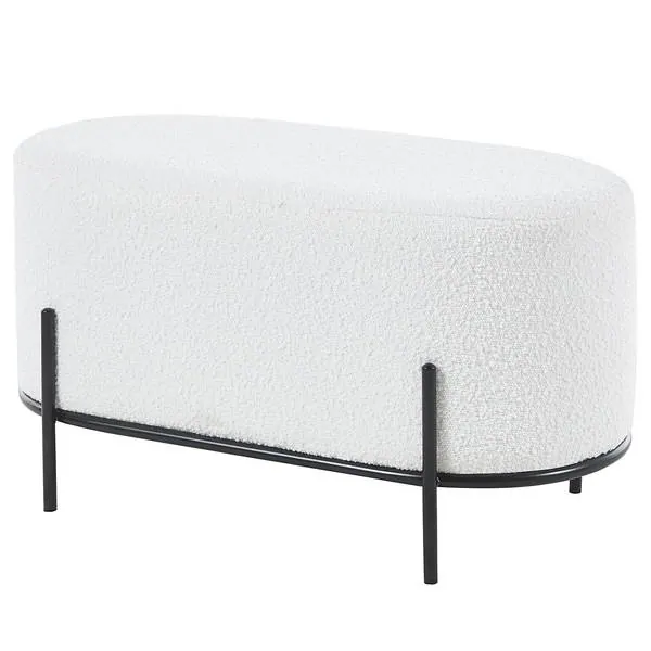 SalesFever Bumyra Typ A Bouclé-Polsterhocker bei home24