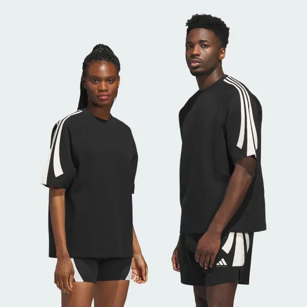 adidas Basketball Short Sleeve Sweatshirt Gender Neutral Black