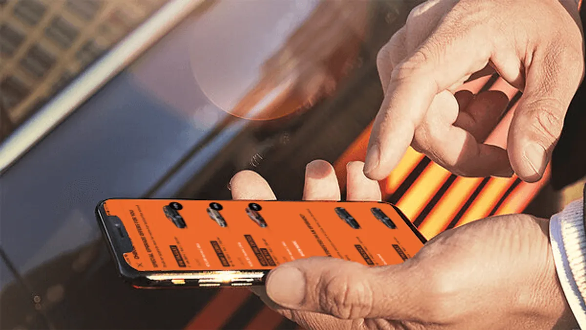 SIXT App 车辆选择与升级示意