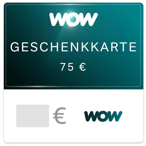 WOW Streaming Guthabenkarte 75 EUR fuer 63,75 EUR bei Amazon