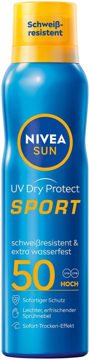 NIVEA SUN UV Dry Protect Sport Sonnenspray LSF 50 200 ml