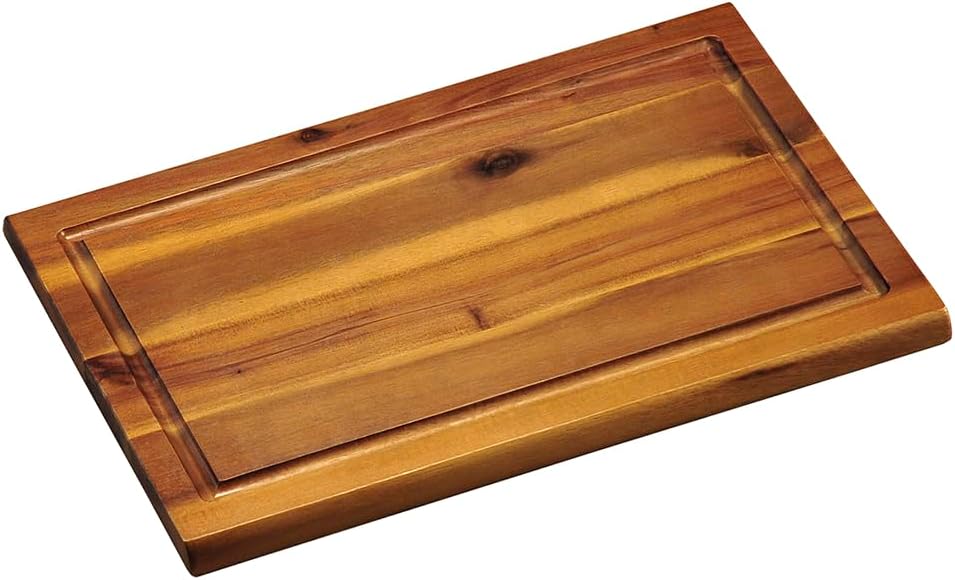 KESPER Schneidebrett aus Akazienholz mit Saftrille