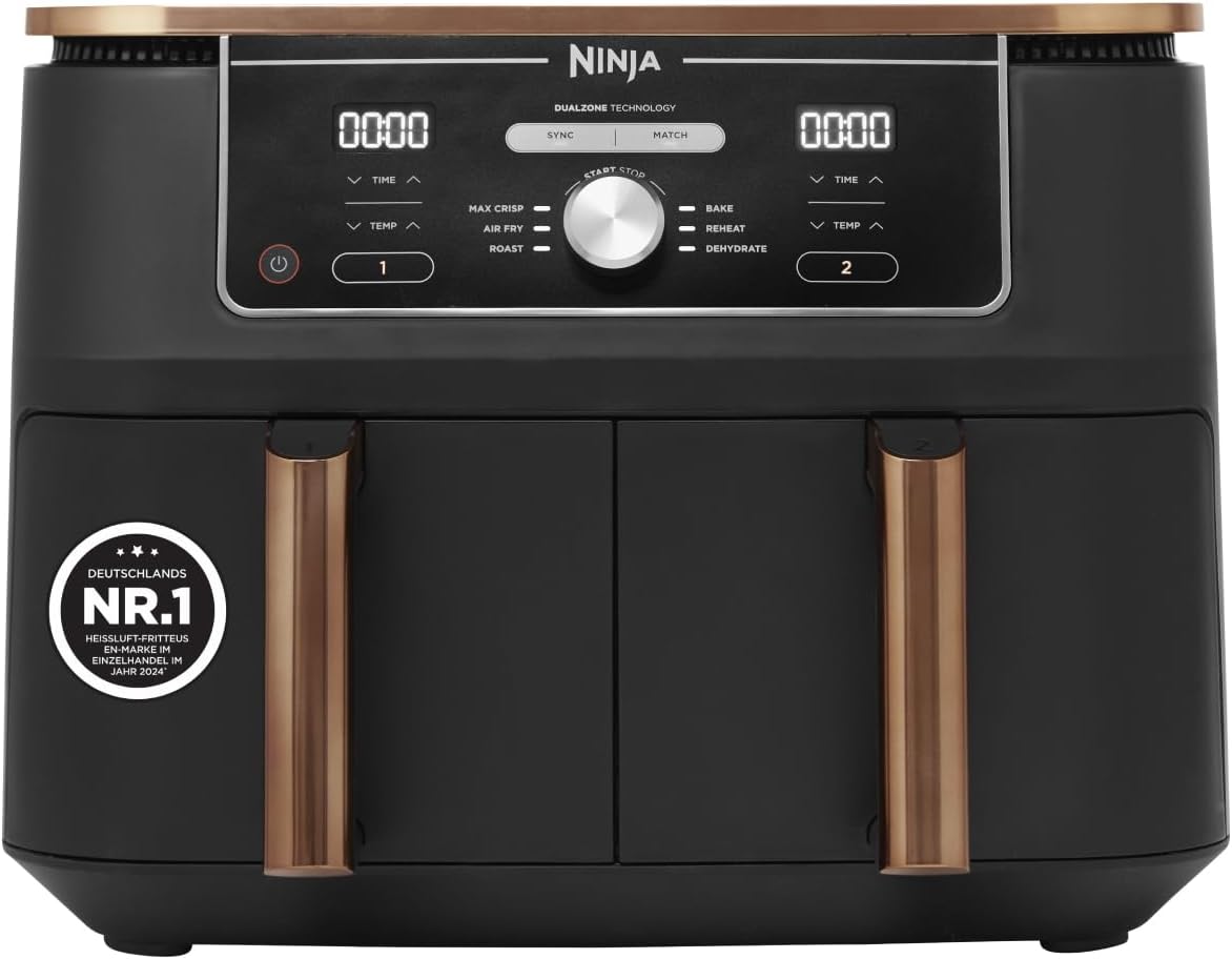 Ninja Foodi MAX Dual Zone AF400EUCP Heißluftfritteuse