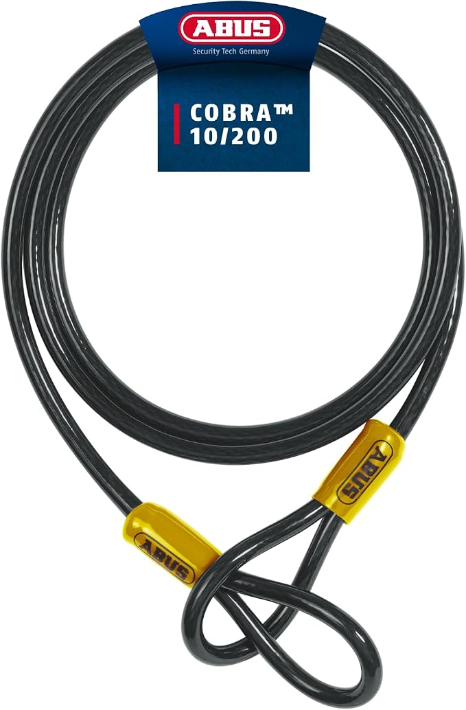 ABUS Cobra 10/200 schwarzes Schlaufenkabel