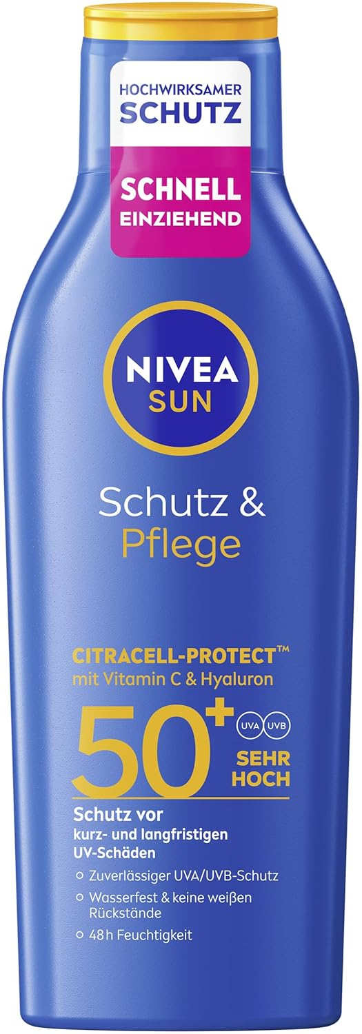NIVEA SUN Schutz & Pflege LSF 50+ Amazon Produktbild