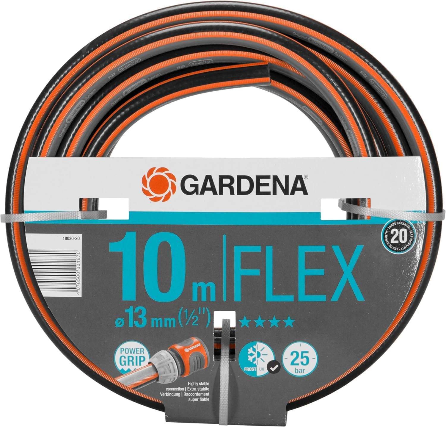 GARDENA Comfort FLEX Gartenschlauch 10 m, Artikel 18030-20