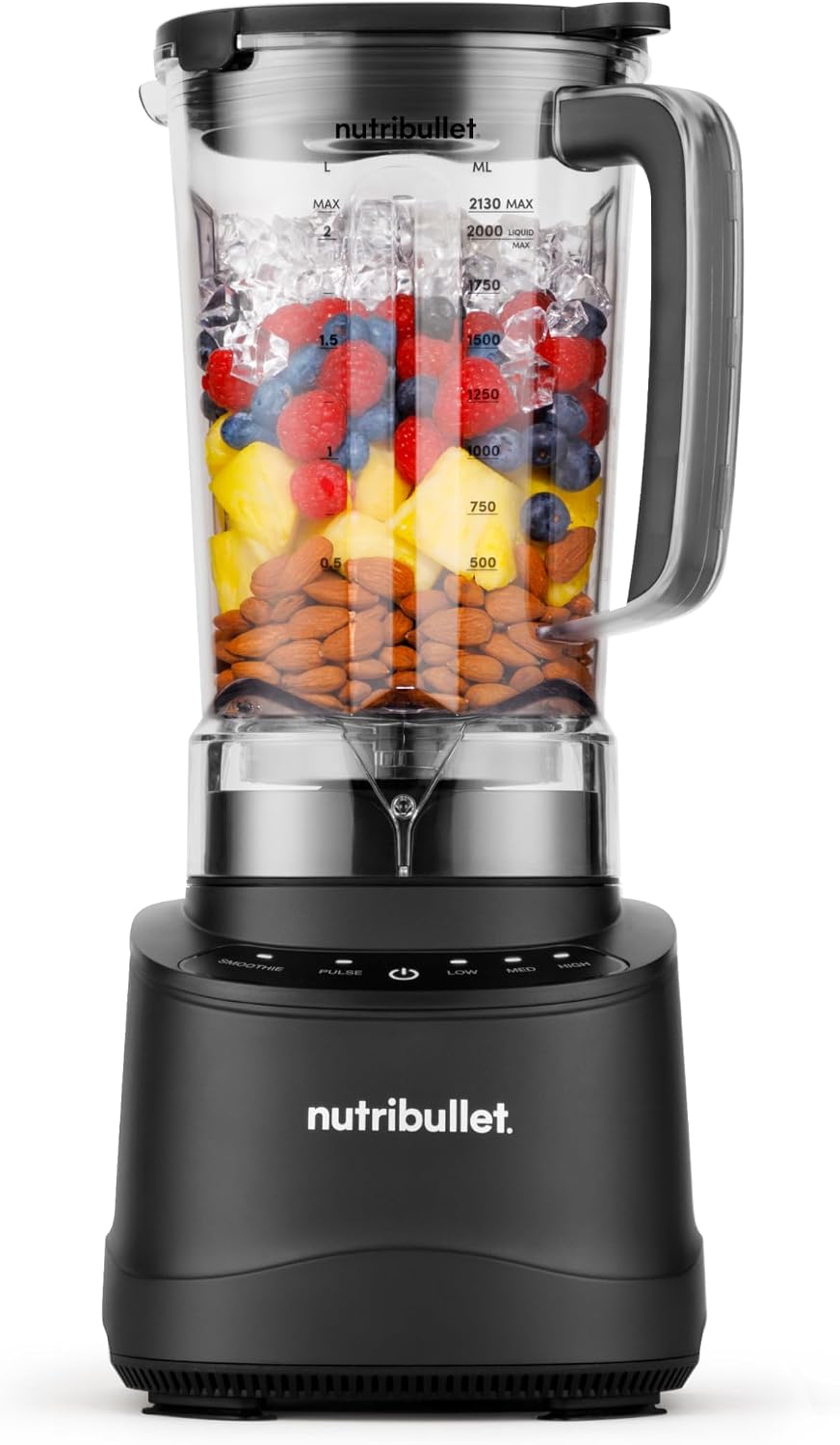 Schwarzer nutribullet Power Core Standmixer mit 2,1-Liter-Krug