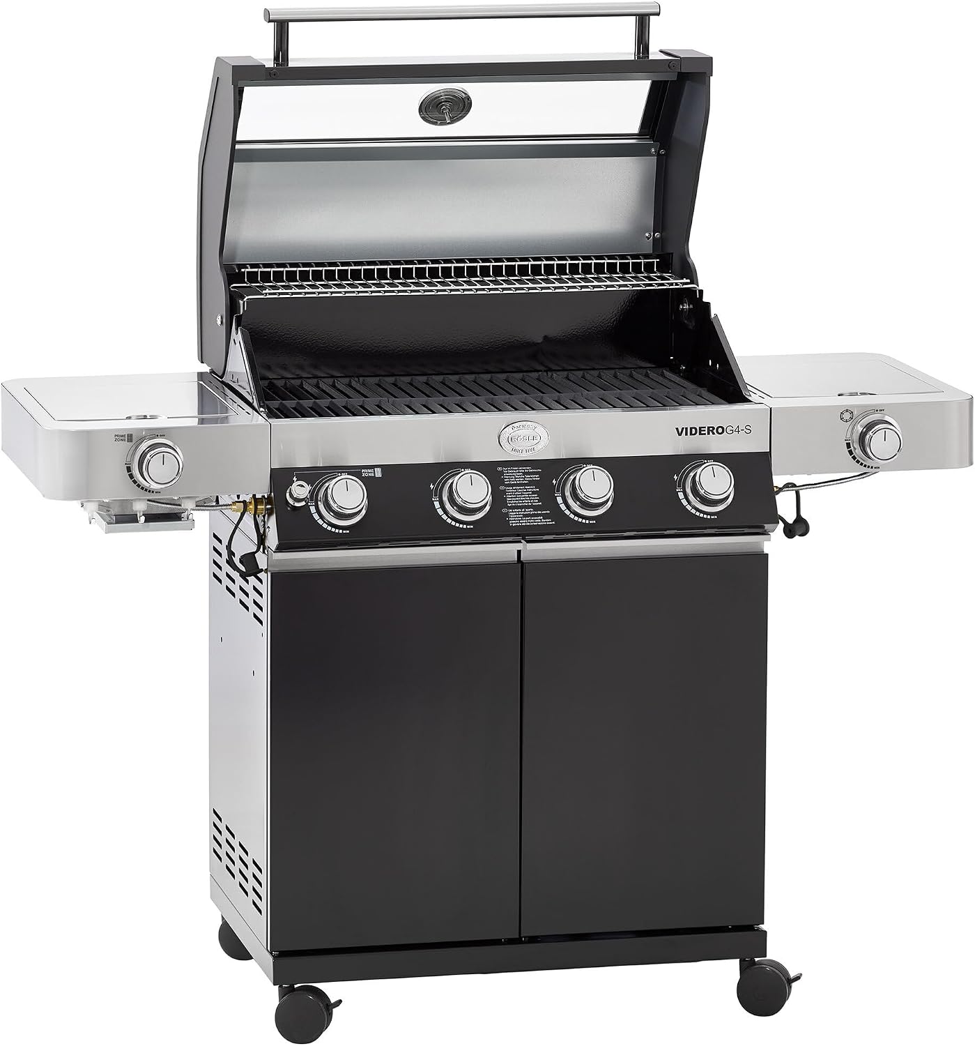 RÖSLE VIDERO G4-S Vario+ Gasgrill in Schwarz