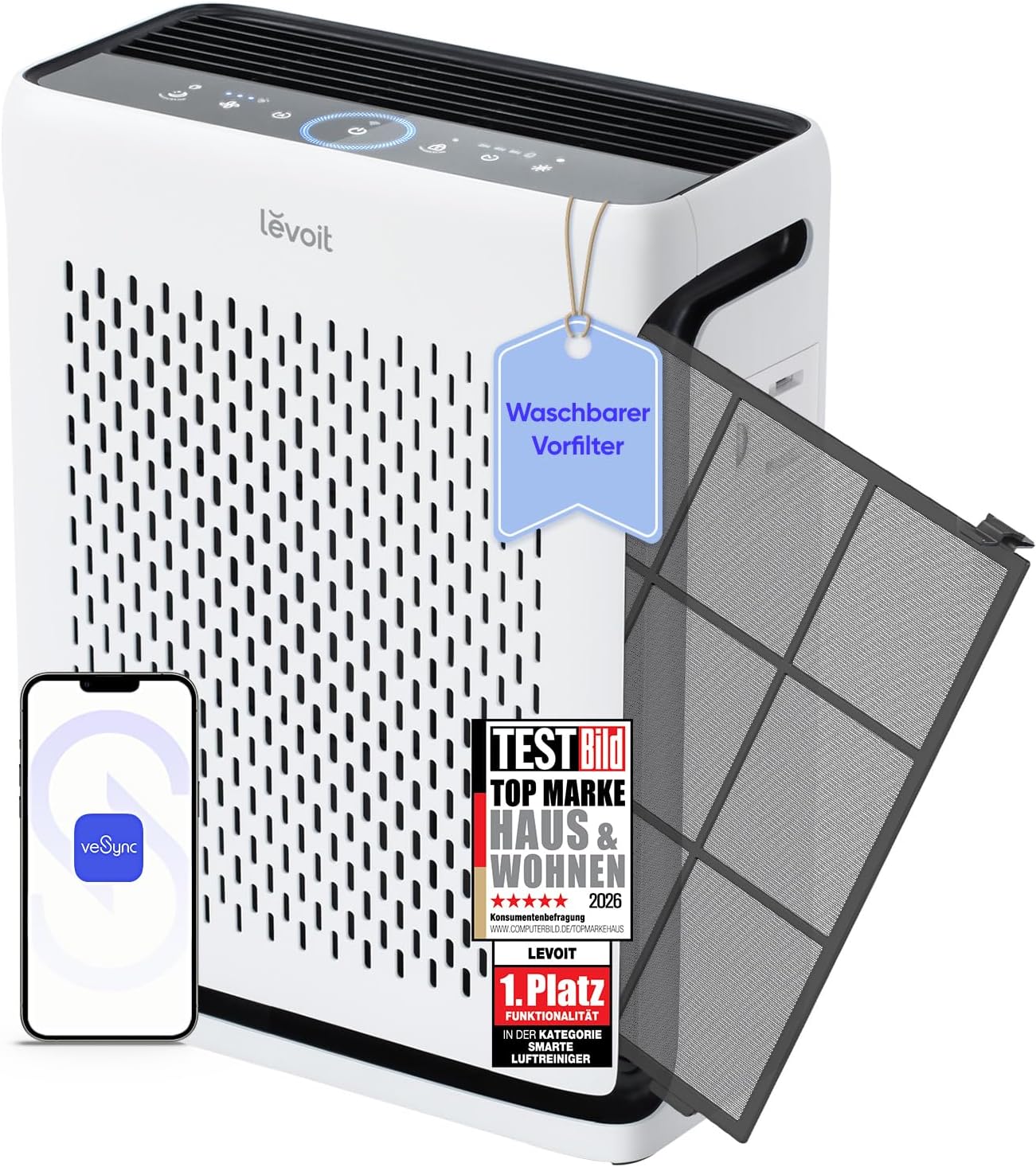 Levoit Vital 100S Moon White B0BXY3D1FY