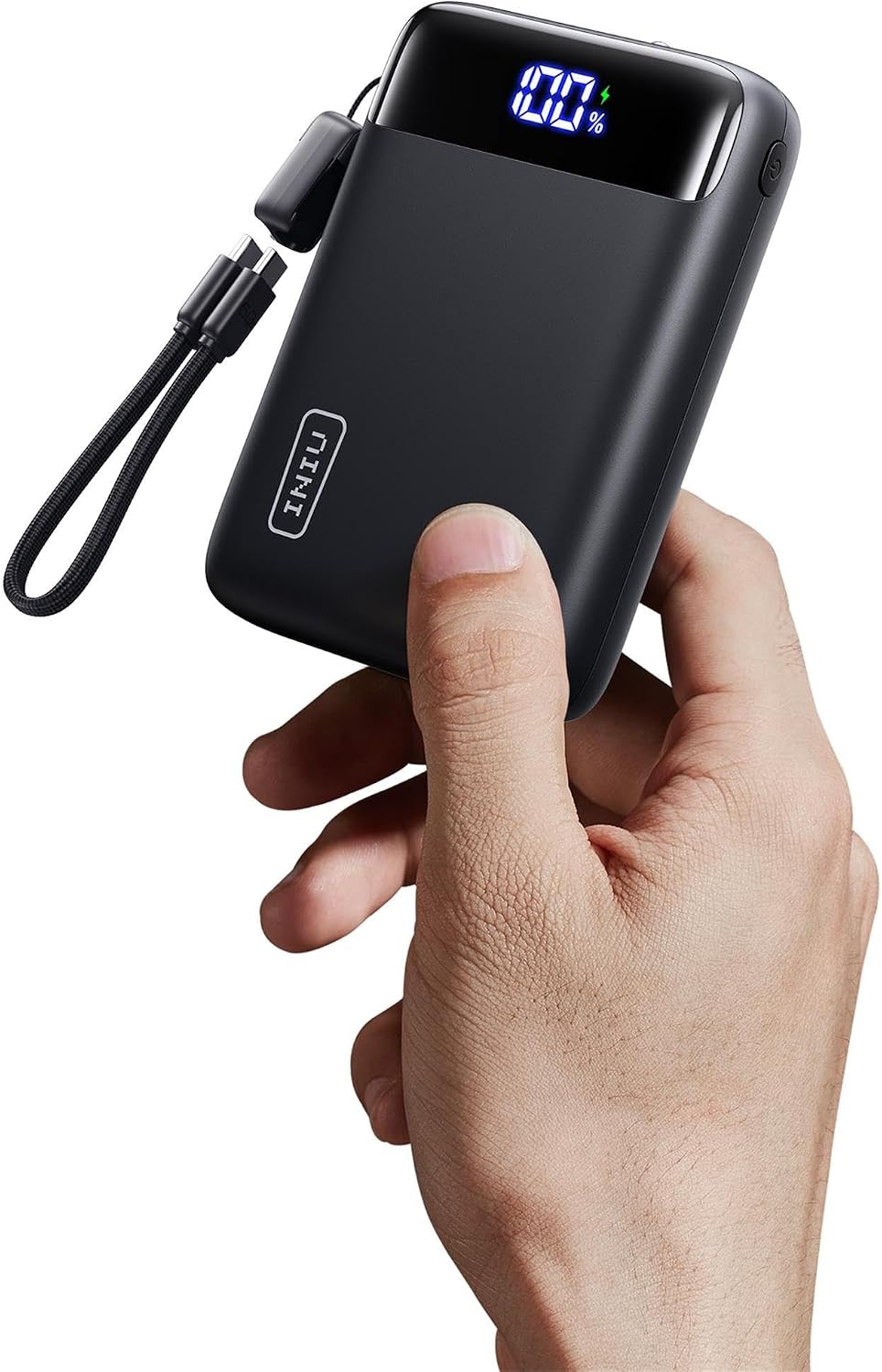 黑色紧凑型 INIU 20000 mAh 充电宝