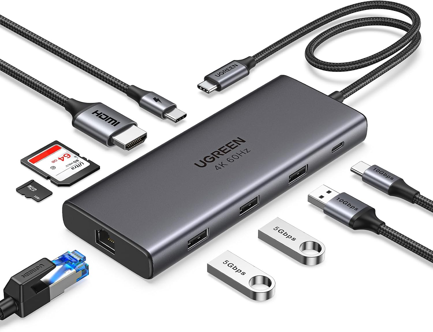 UGREEN Revodok Pro 109 9-in-1 USB-C hub (SKU 15532)